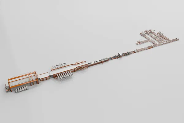 Línea de producción de vidrio electrónico