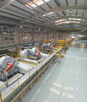 Línea de producción de vidrio