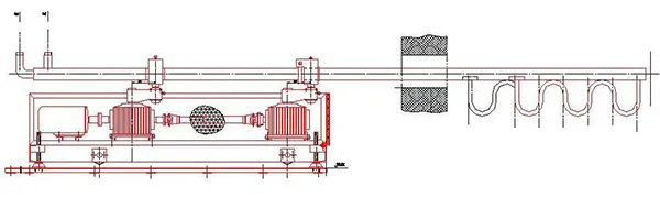 Unidad de agitación horizontal para horno de fusión de vidrio