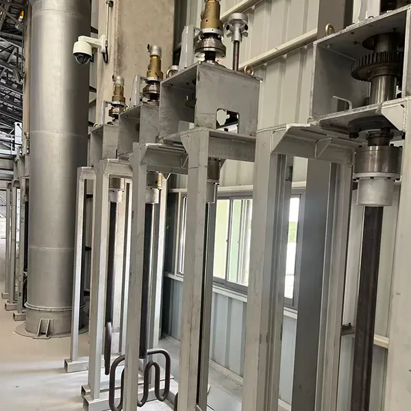 Unidad de agitación vertical para antehogares/antehornos