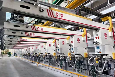 Rodillo superior de vidrio flotado