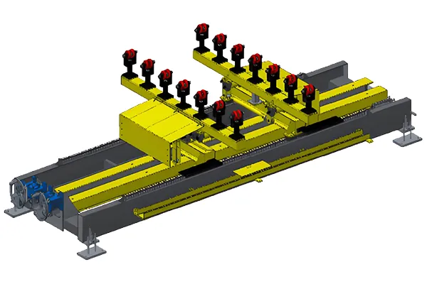 Máquina tronzadora de vidrio longitudinal