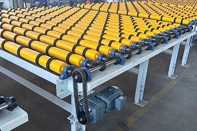 Transportador de rodillos de vidrio