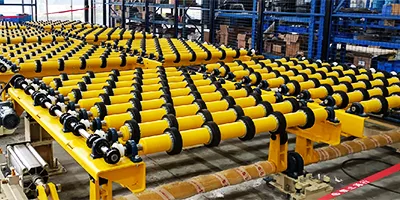 Transportador de caída de doble lámina