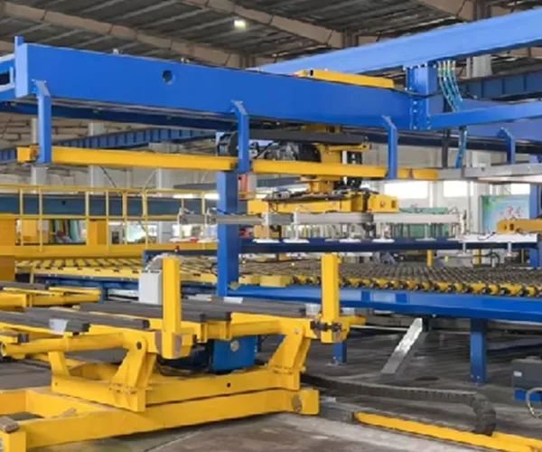 Apilador de vidrio horizontal