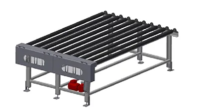 Transportador de transición transversal