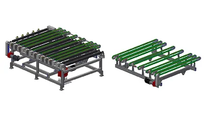 Transportador transversal (elevación neumática)