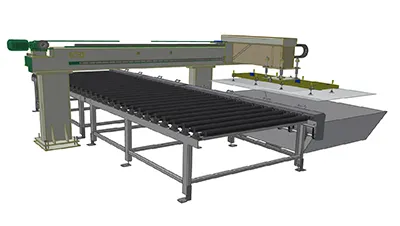 Transportador de descarga de residuos