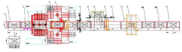 Línea automática de envasado de láminas de vidrio