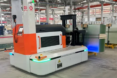 Sistema de transporte AGV de vidrio