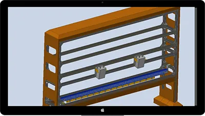 Sistema de inspección de poscionamiento y corte de cinta de vidrio